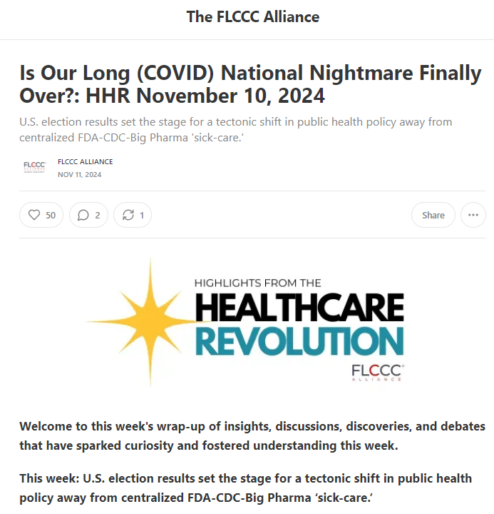 HHR - Is Our Long (COVID) National Nightmare Finally Over