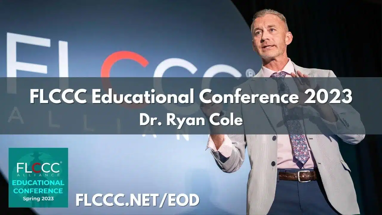 Dr. Ryan Cole Speaking at the 2023 FLCCC Educational Conference