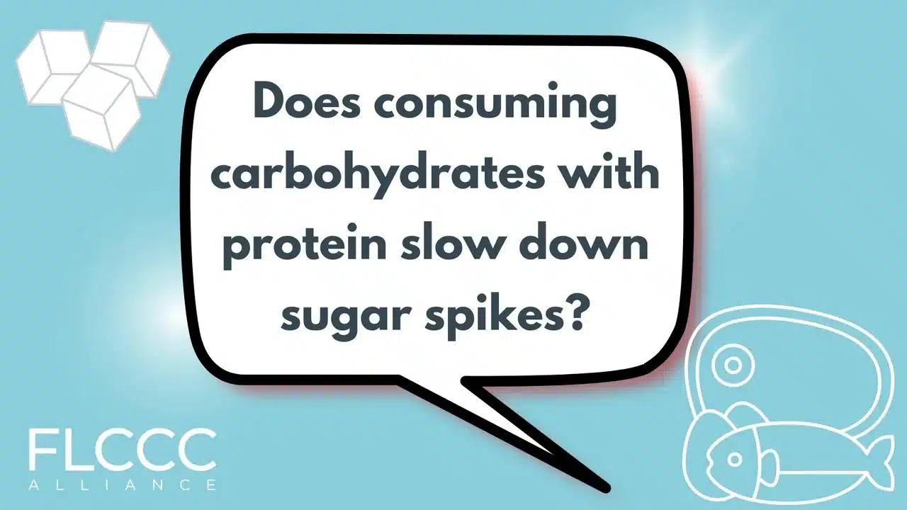 Does Consuming Carbohydrates with Protein Slow Down Sugar Spikes? Question bubble
