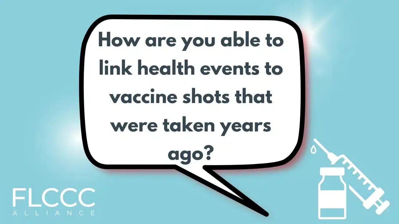 How are you able to link health events to vaccine shots that were taken years ago?