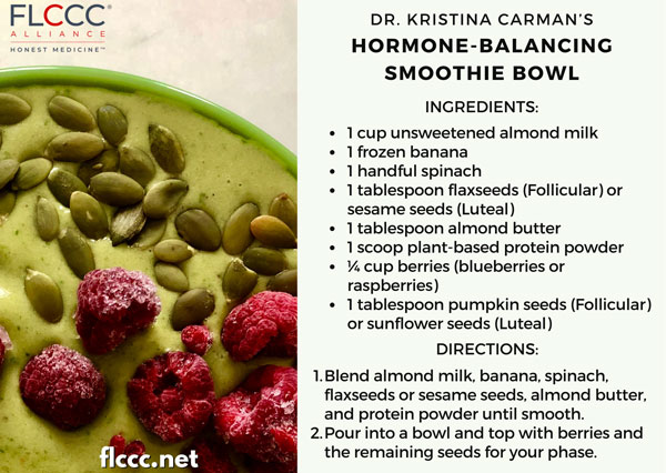 hormone balancing smoothie bowl