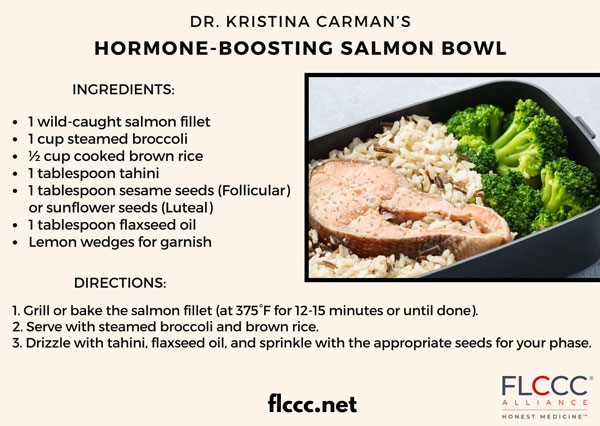 hormone boosting salmon bowl