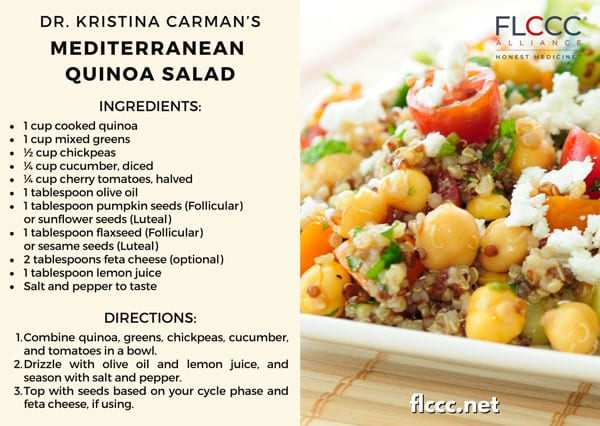 Mediterranean quinoa salad